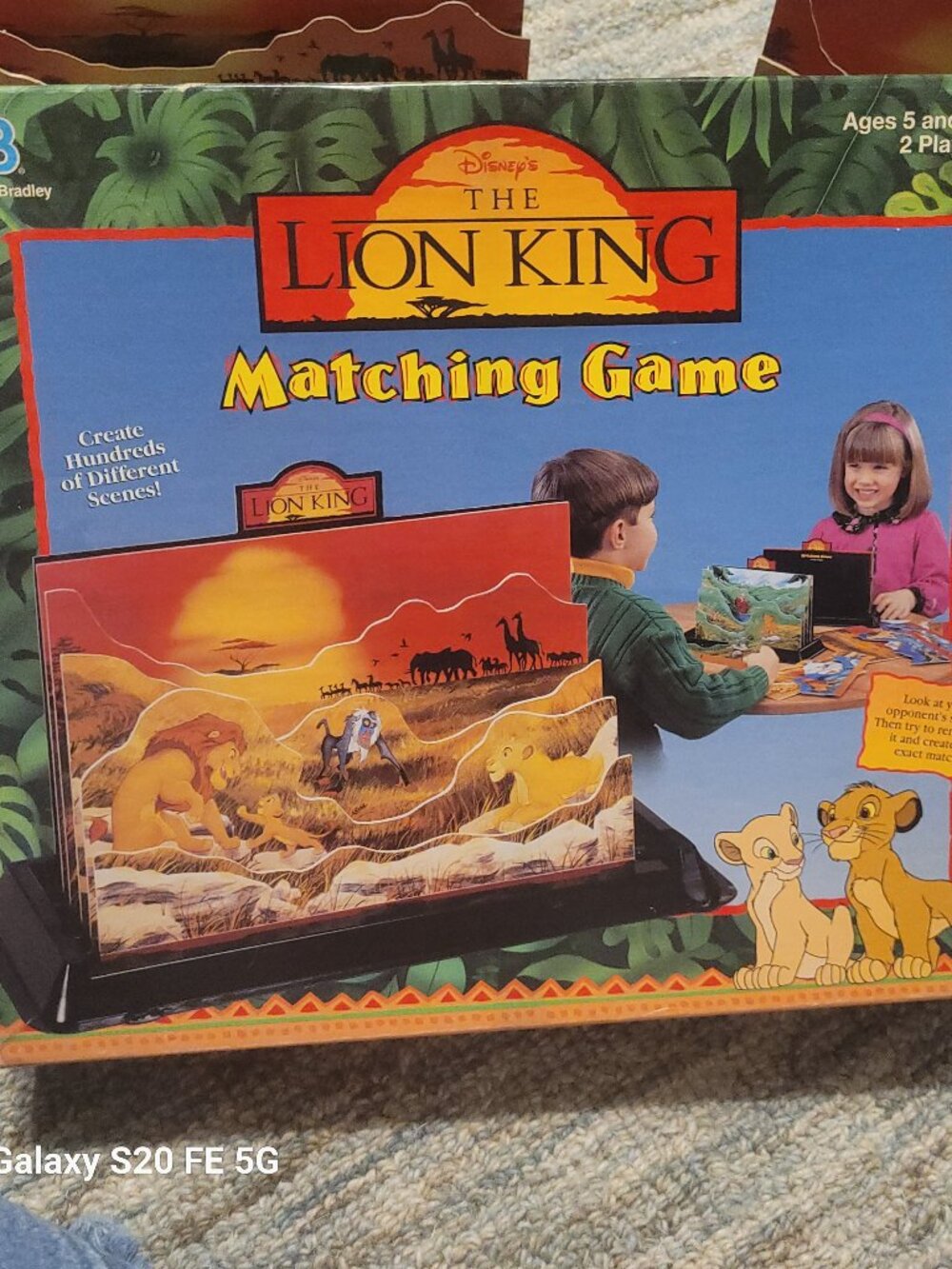 Vintage 1990's The Lion King Matching Game